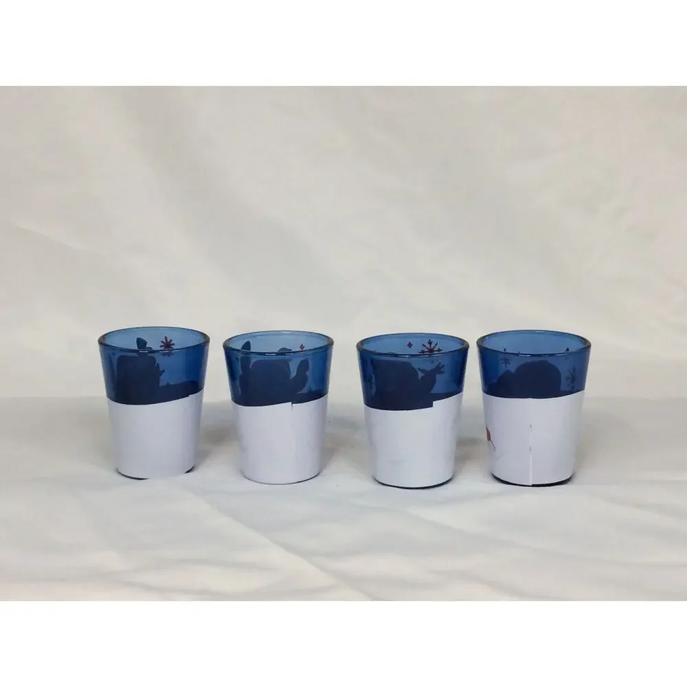 NEW DISNEY LILO AND STITCH CHRISTMAS SET OF 4 SHOT GLASSES